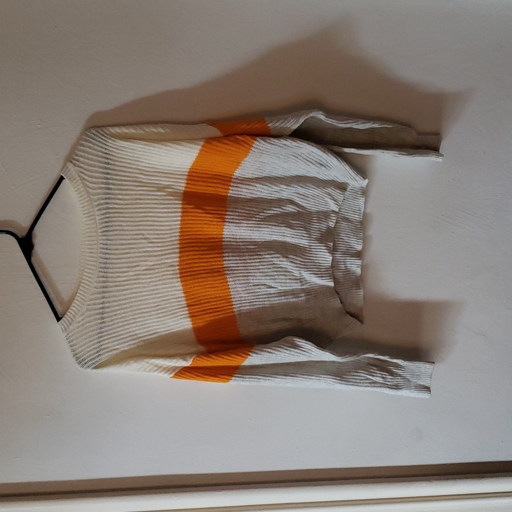 garage | Yellow & White Colorblock L/S Thermal | M | NWOT